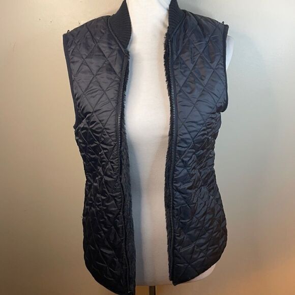 Alpha Industries The N-3B “SLY” Black Faux Fur Lined Quilted Vest (Size: Small) - Picture 13 of 16